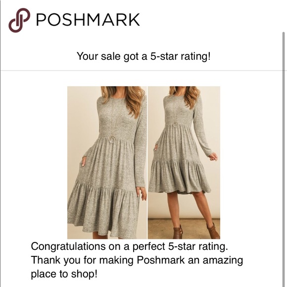 GREY BRUSHED HACCI TIERED POCKET DRESS - Picture 11 of 11